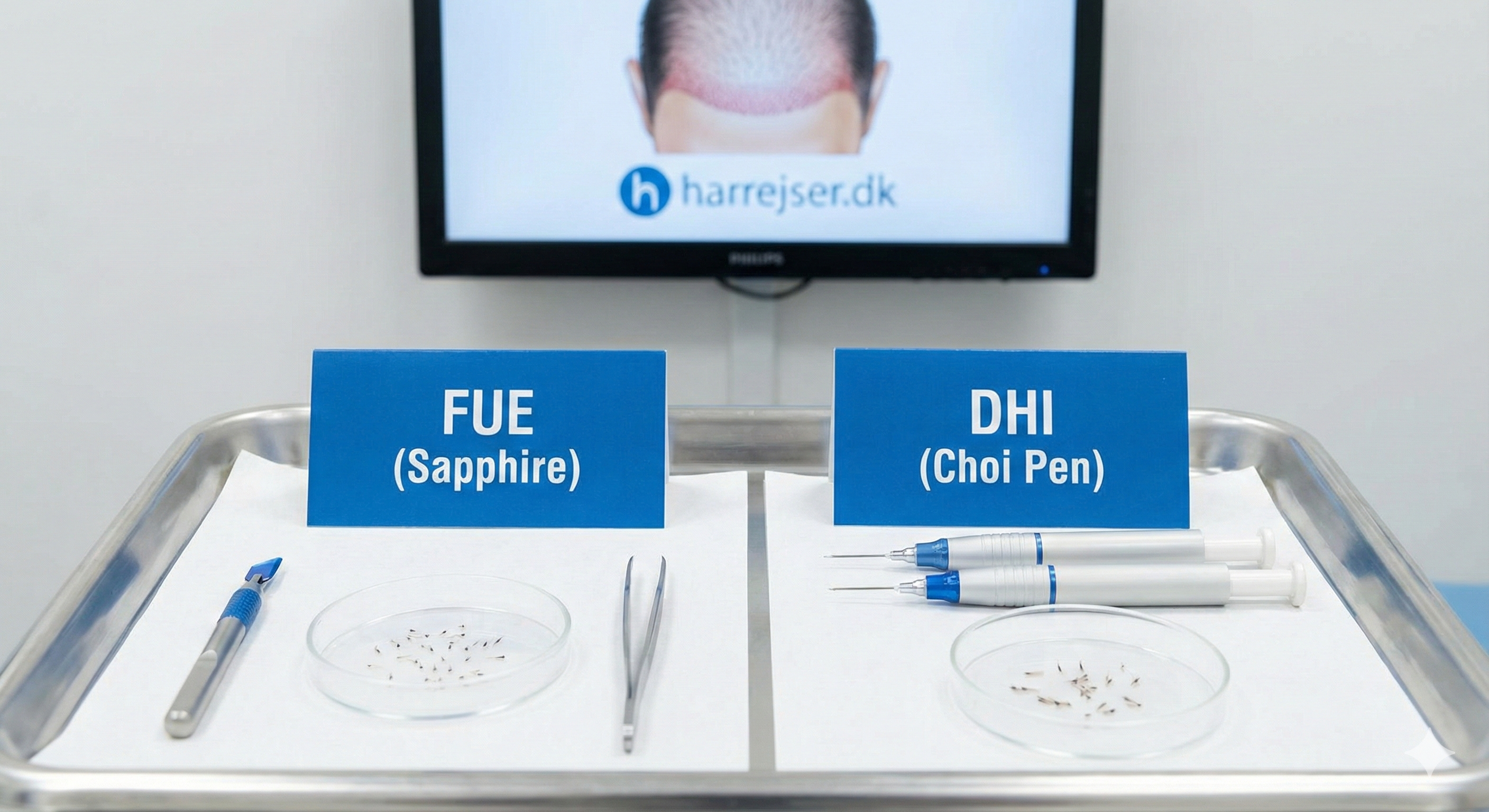 FUE vs. DHI: Hvilken metode skal du vælge?